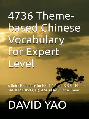 cover image of 4736 Theme-based Chinese Vocabulary for Expert Level